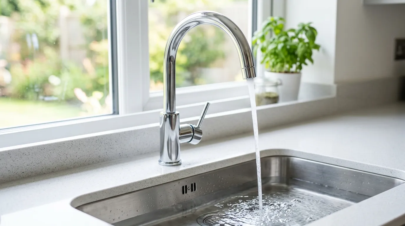 Local Plumbing Master Pros same day plumber fixing a faucet in Endwell, NY